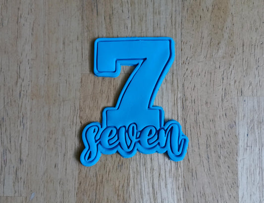 Number Seven Cookie Cutter Set (2-Piece)