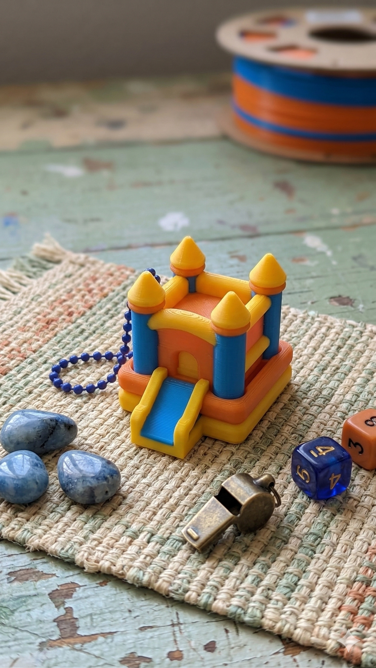 Bounce House – Pressable Fidget Keychain