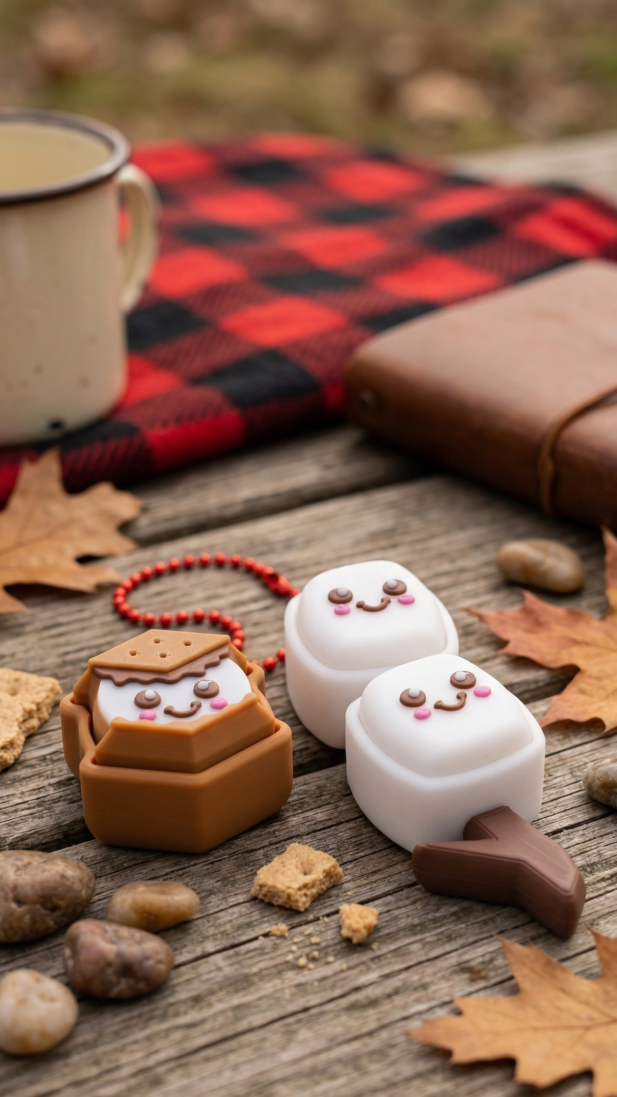 S’mores – Pressable Fidget Keychain