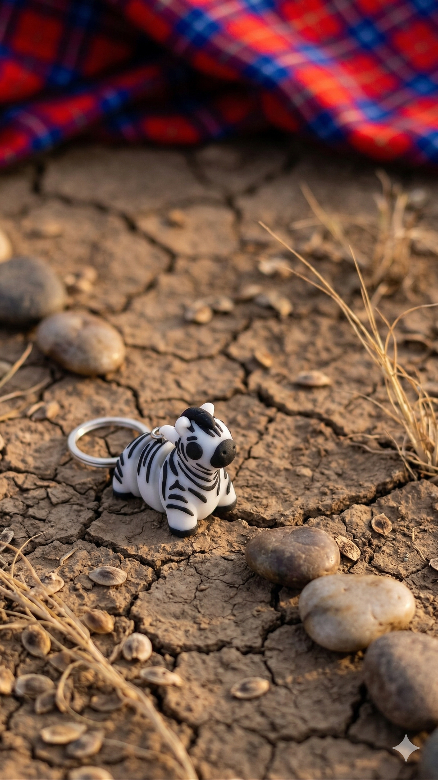 Flexi Zebra – Articulated Fidget Keychain