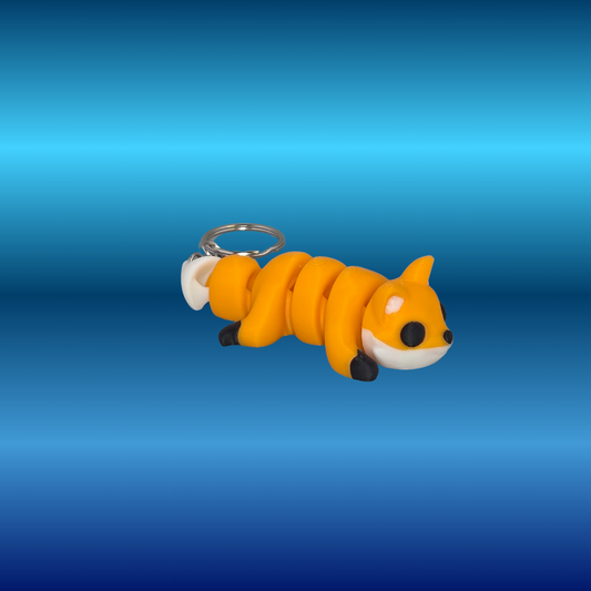 Articulating Fox Keychain – Cute 3D Printed Fidget Toy