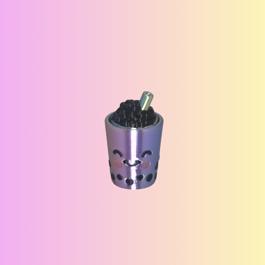 Boba Drink Clicker Keychain – Cute Fidget Toy with Ball Chain