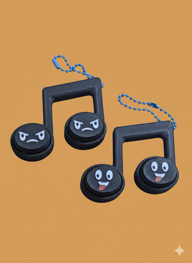 Musical Note Clickers - Single and Double Clickers – Smiley Music Fidget Toy