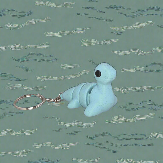 Loch Ness Monster Keychain – Articulating Sea Dino Fidget Toy
