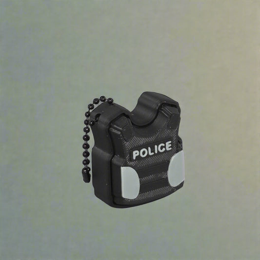 Police Vest Clicker Keychain – Tactical Fidget Toy