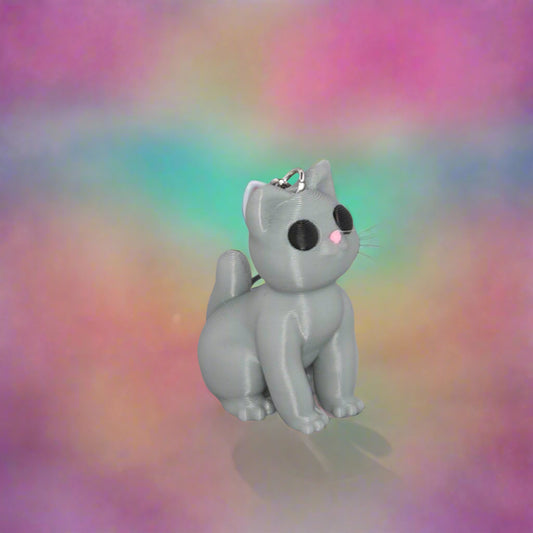 Cat Keychain – 3D Printed Cute Cat Accessory