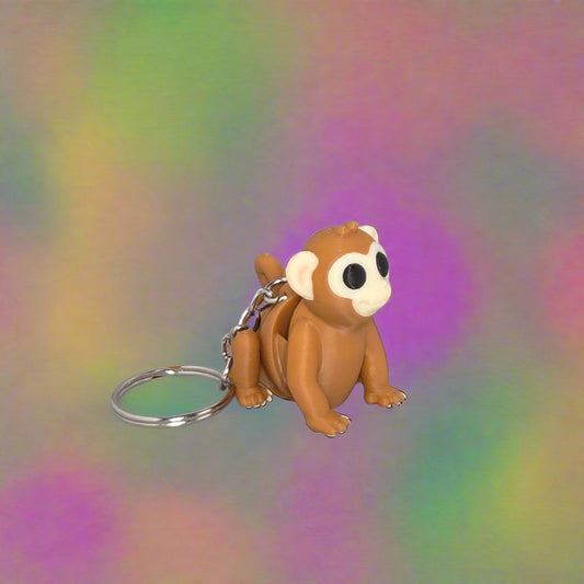Monkey Keychain – 3D Printed Articulating Animal
