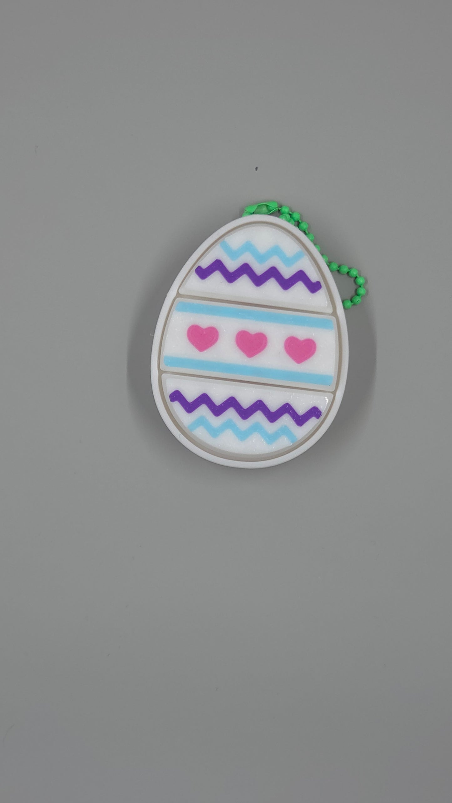 Easter Egg Triple-Clicker – Pressable Fidget Keychain