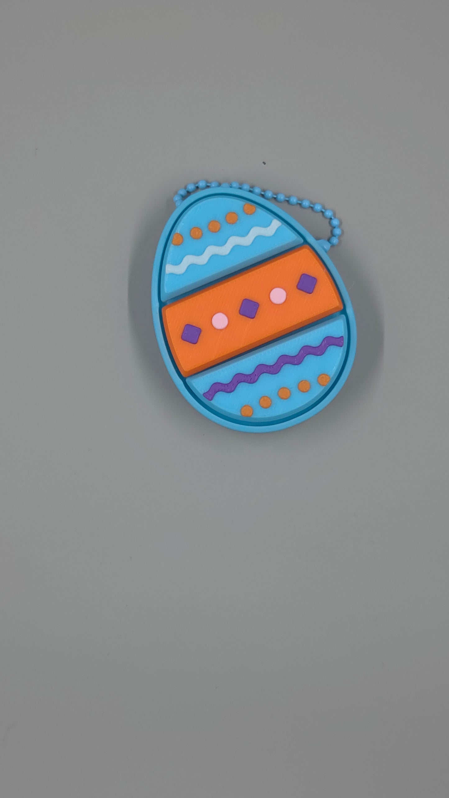 Easter Egg Triple-Clicker – Pressable Fidget Keychain