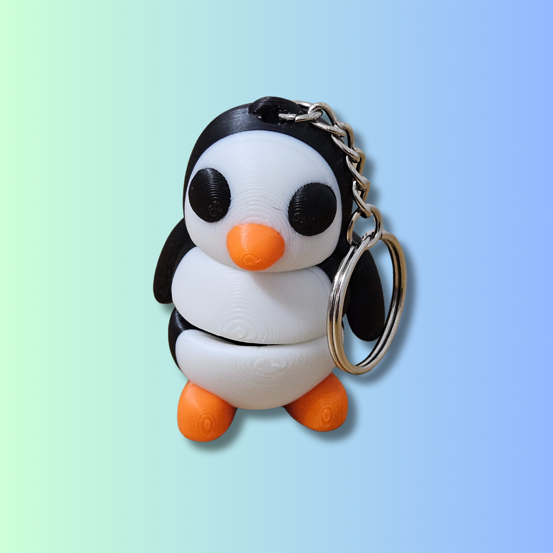 Penguin Keychain – Cute 3D Printed Winter Accessory