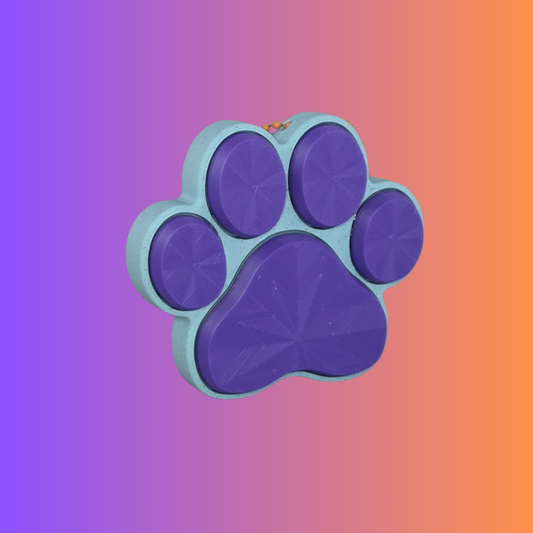 Paw Print Clicker Keychain – 5-in-1 Mechanical Switch Fidget