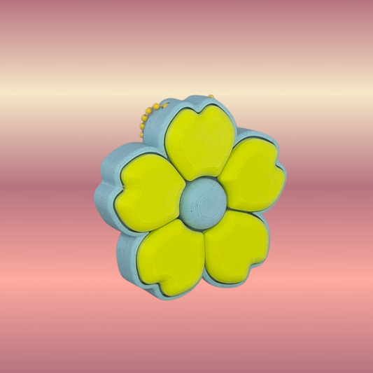 Flower Power Clicker Keychain – 5-in-1 Mechanical Switch Fidget