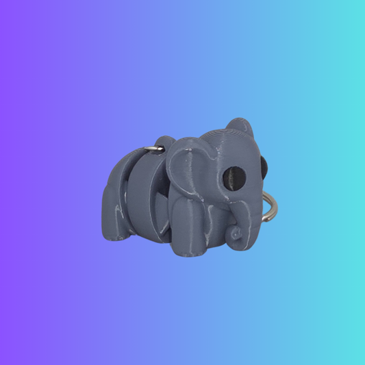 Articulating Elephant Keychain – 3D Printed Fidget
