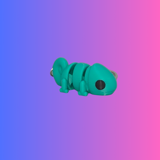 Articulating Chameleon Keychain – 3D Printed Fidget
