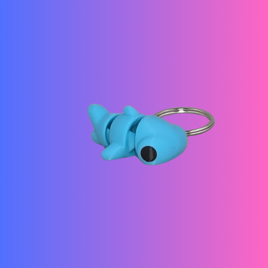 Articulating Hammerhead Shark Keychain – 3D Printed Fidget