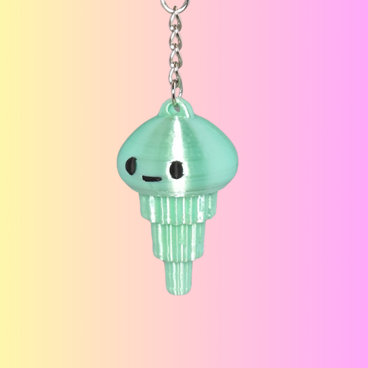 Jellyfish Keychain – Cute 3D Printed Ocean Friend
