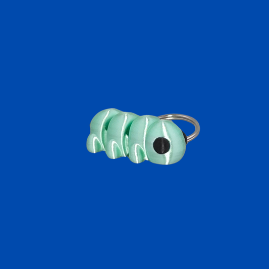 Caterpillar Keychain – Cute Articulating 3D Printed Caterpillar
