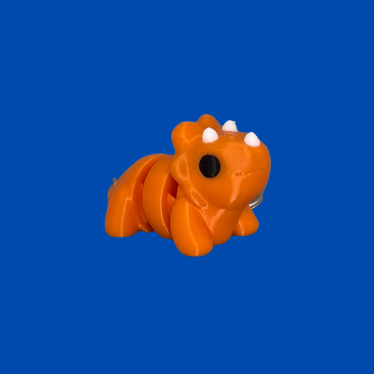 Triceratops Keychain – Cute 3D Printed Dinosaur