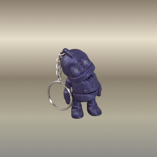 Articulated Robot Keychain – Cute 3D Printed Robot with Moveable Parts