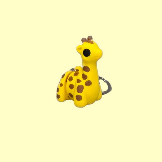 Articulated Giraffe Keychain – Cute 3D Printed Animal with Moveable Parts
