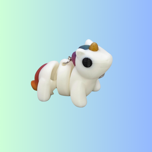 Unicorn Keychain – Articulated 3D Printed Fantasy Friend