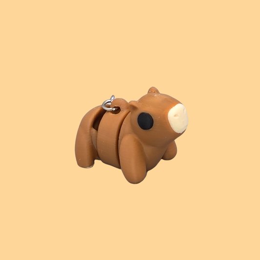 Capybara Keychain – Articulated 3D Printed Buddy