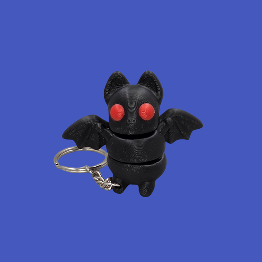 Bat Keychain – Articulated 3D Printed Spooky Cute