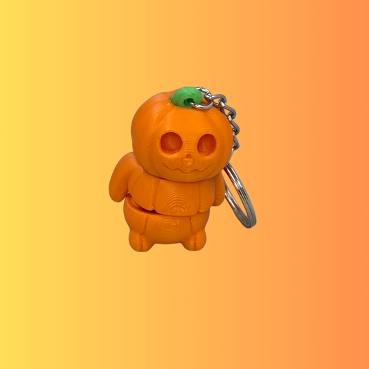 Pumpkin Keychain – Articulated 3D Printed Halloween Friend
