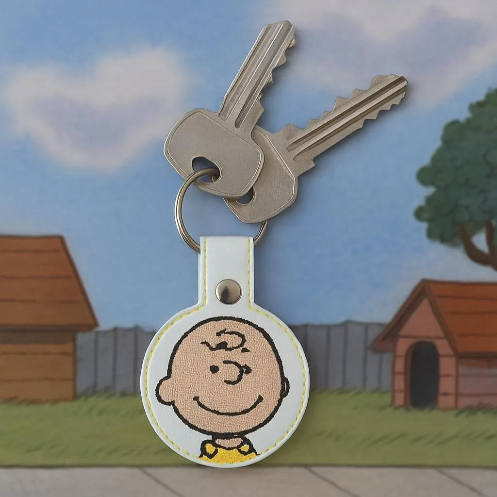 Blockhead & Friends – Embroidered Vinyl Keychains