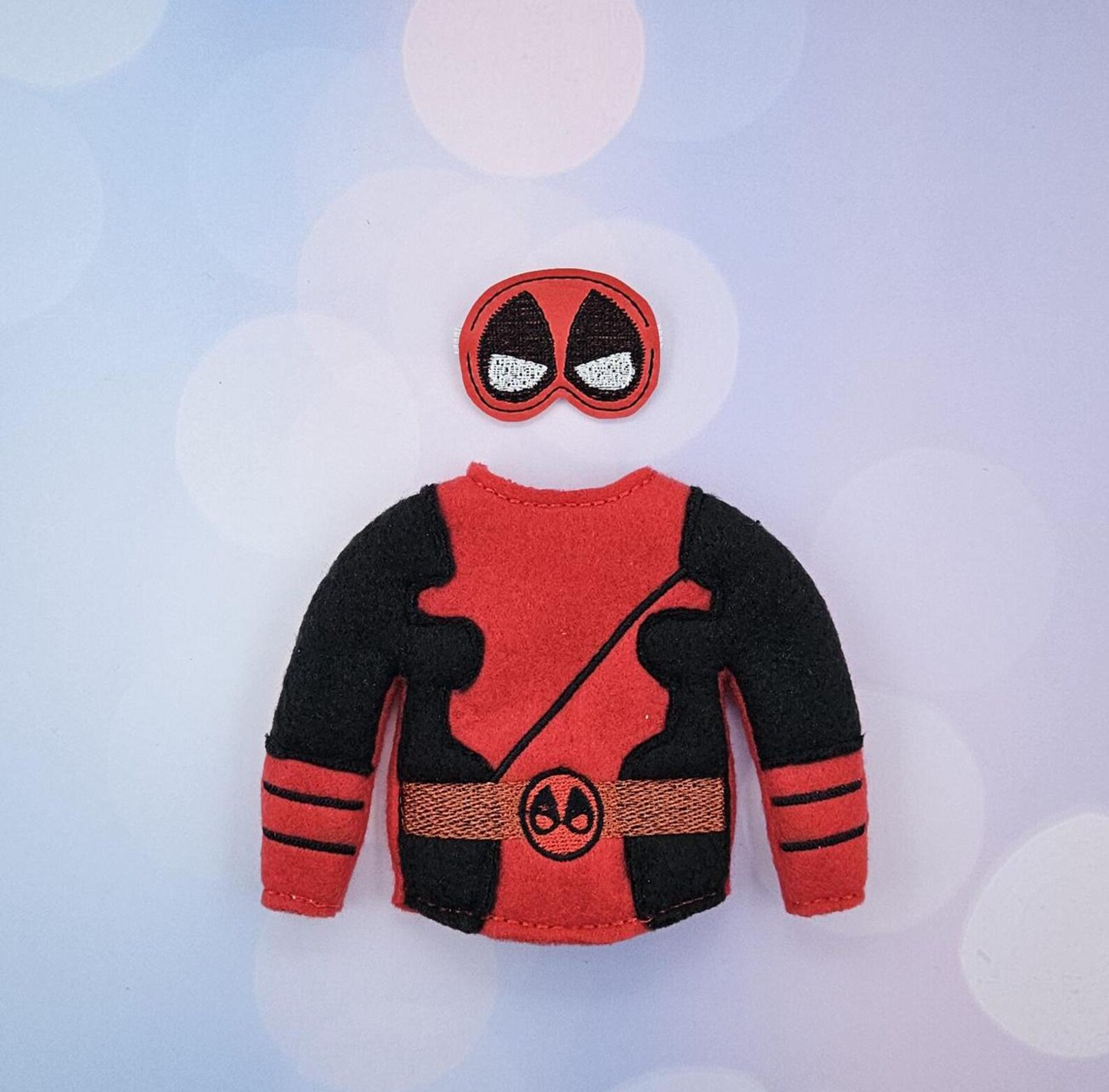 Masked Mayhem Elf Costume – Embroidered Anti-Hero Outfit with Mask