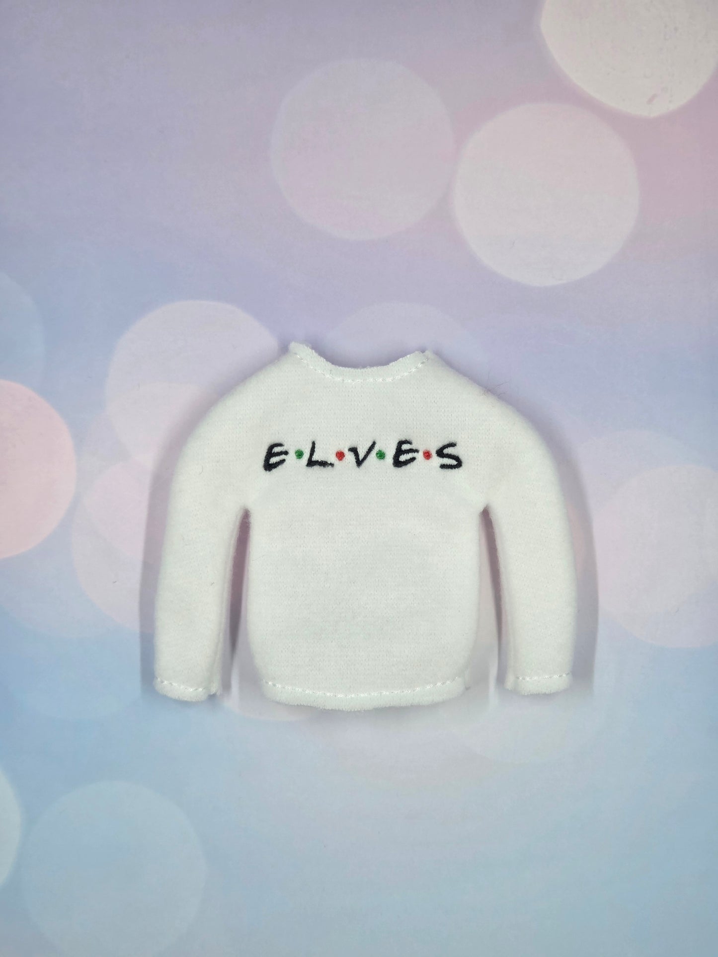 E.L.V.E.S Friends Elf Sweater – Handmade Holiday TV-Inspired Outfit