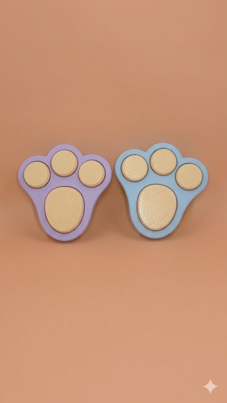 Bunny Paw – Multi-Press Fidget Keychain