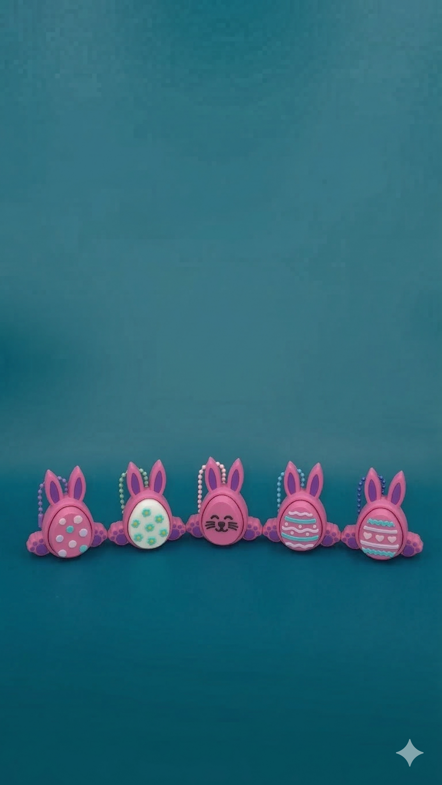Bunny Fidget – Pressable Clicker Keychain
