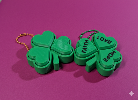 Shamrock Triple Fidget Clicker - 3D Printed Sensory Toy | Wee Bit Nerdy