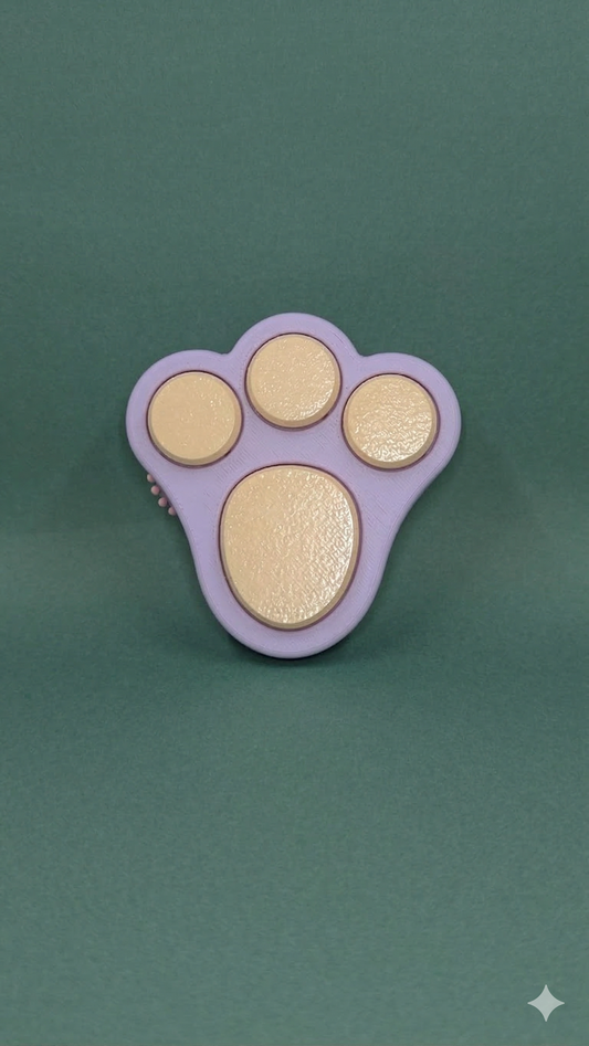 Bunny Paw – Multi-Press Fidget Keychain