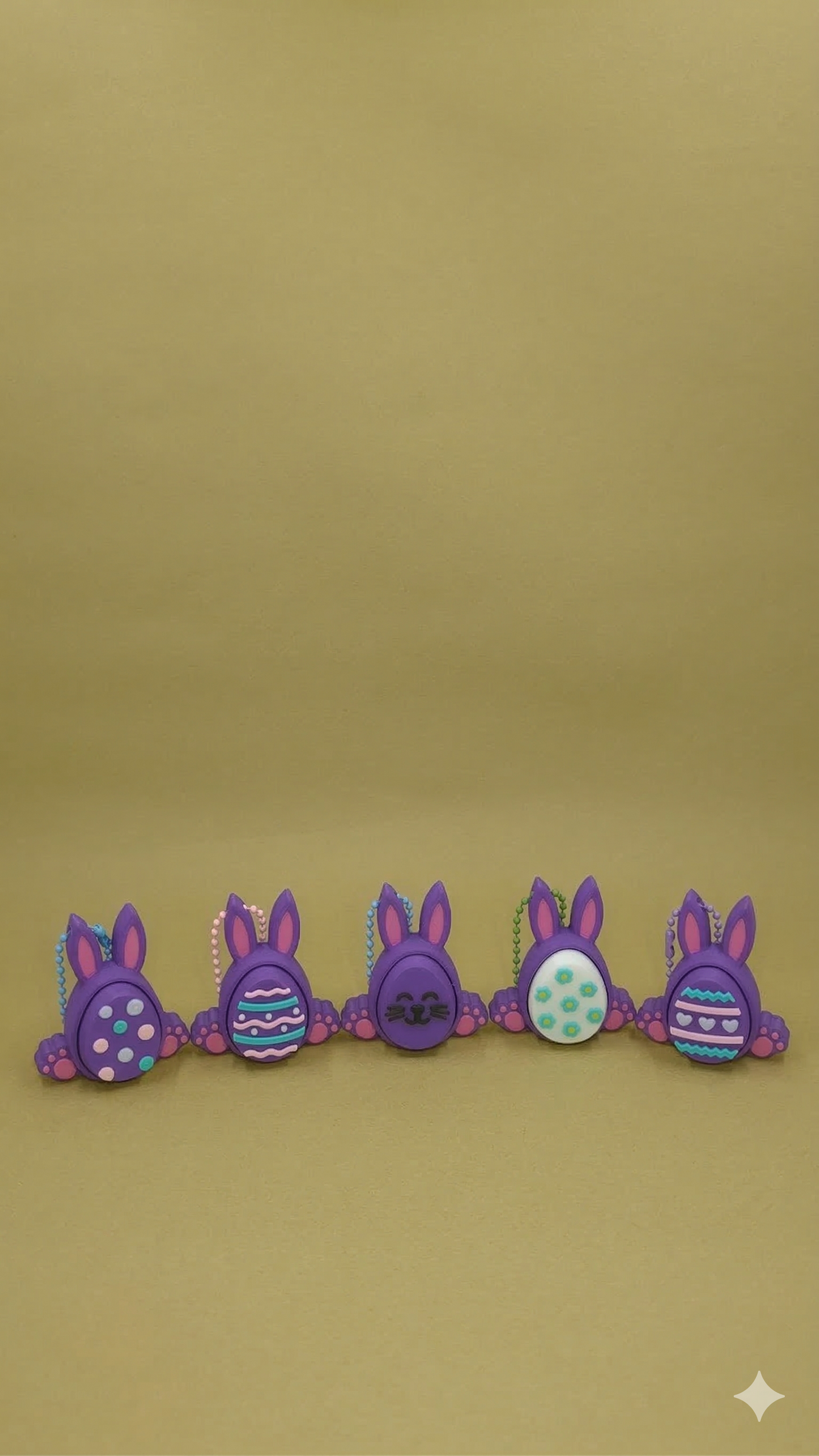 Bunny Fidget – Pressable Clicker Keychain