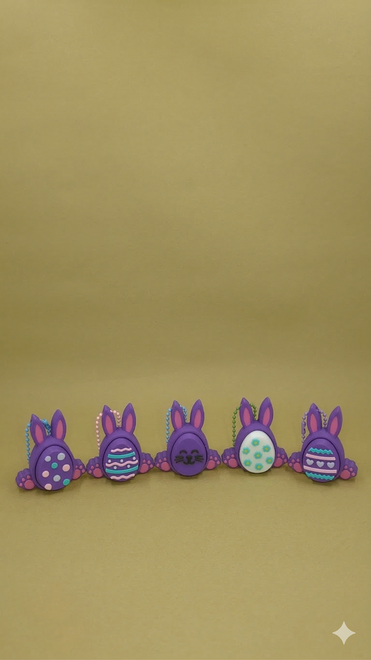 Bunny Fidget – Pressable Clicker Keychain