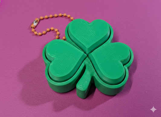 Shamrock Triple Fidget Clicker - 3D Printed Sensory Toy | Wee Bit Nerdy