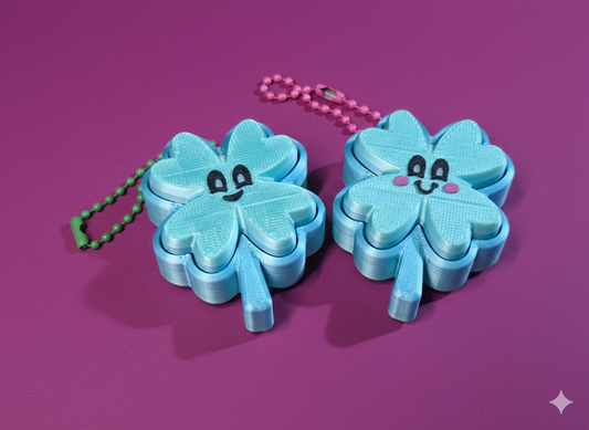 Shamrock Fidget Clicker - 3D Printed Sensory Toy | Wee Bit Nerdy