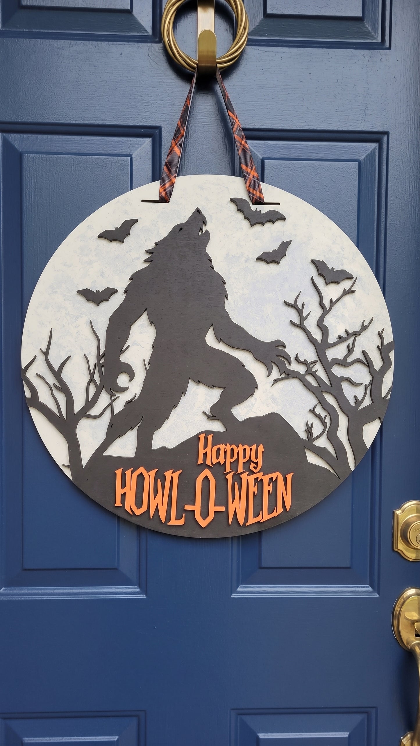 Happy Howl-O-Ween – 3D Layered Door Hanger