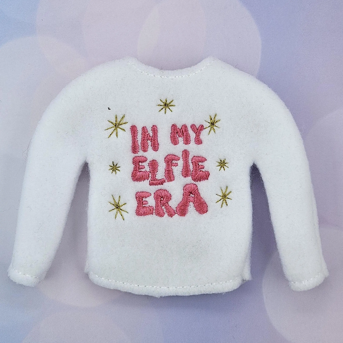 In My Elfie Era Elf Sweater – Embroidered Holiday Outfit