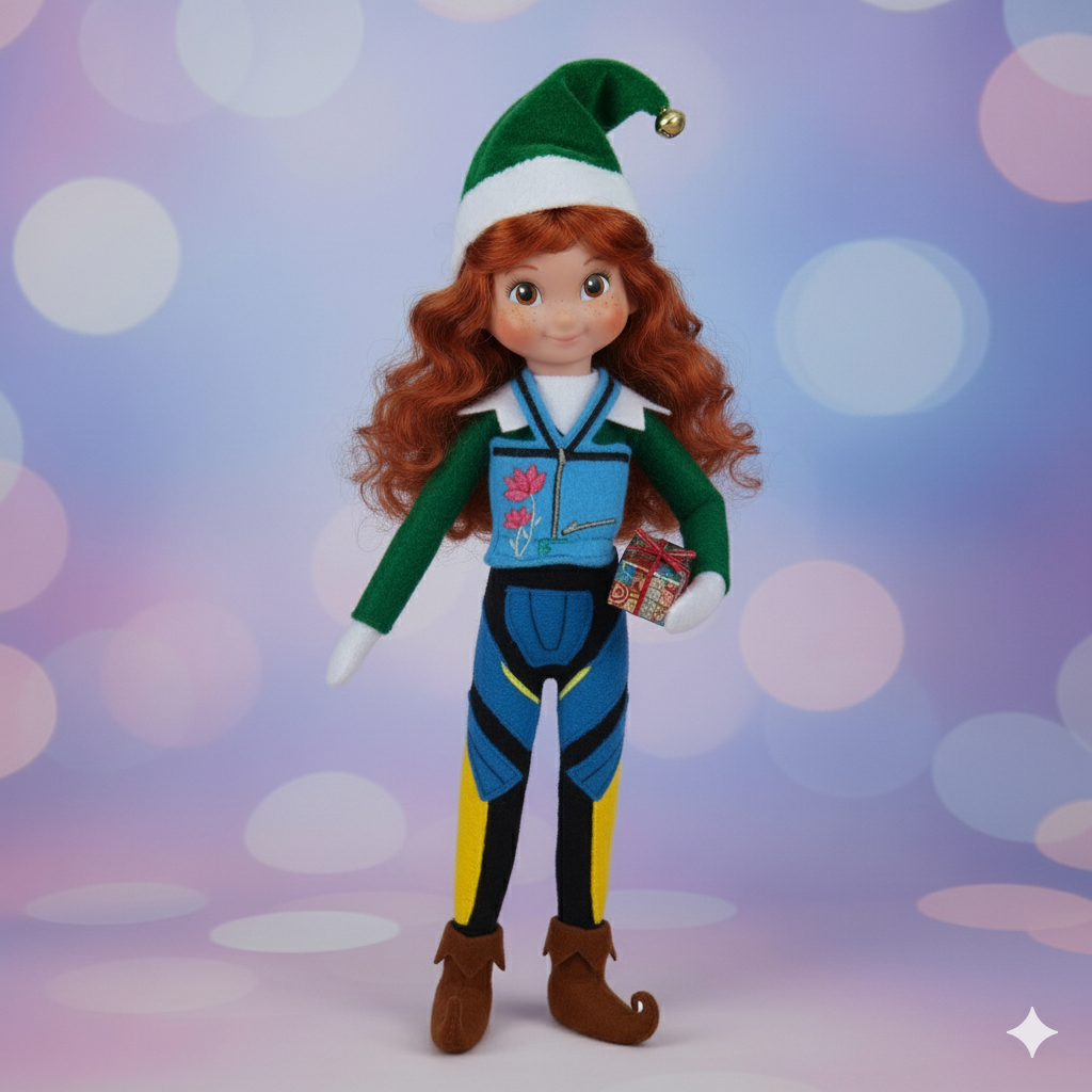 Z-Girl Pop Evil Hunters Elf Outfit – K-Pop Inspired Elf Clothes Set (Top & Pants)