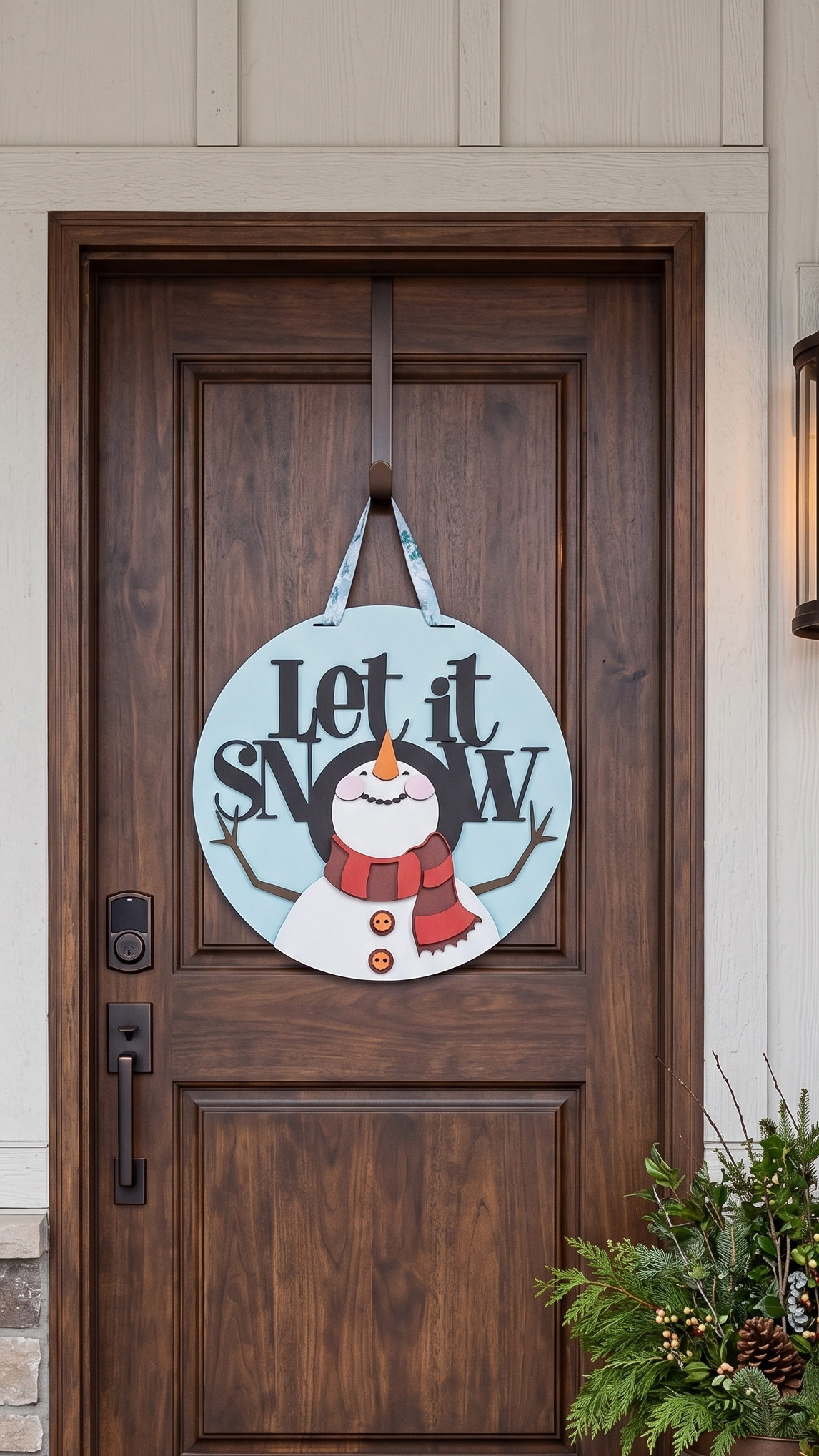Let it Snow Snowman – 3D Layered Door Hanger