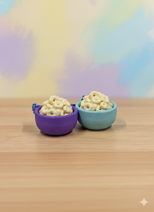 Loops Cereal Bowl – Pressable Fidget Keychain