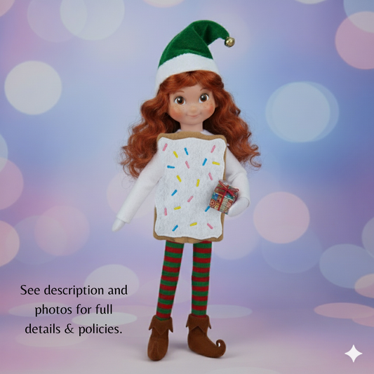 Pop Tart Elf Costume – Frosted Pastry Outfit with Sprinkles