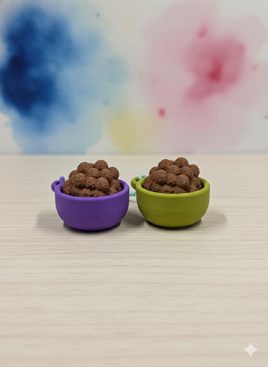 Puffs Cereal Bowl – Pressable Fidget Keychain
