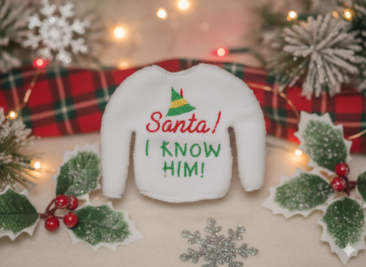 Santa! I Know Him! Elf Sweater – Festive Holiday Outfit