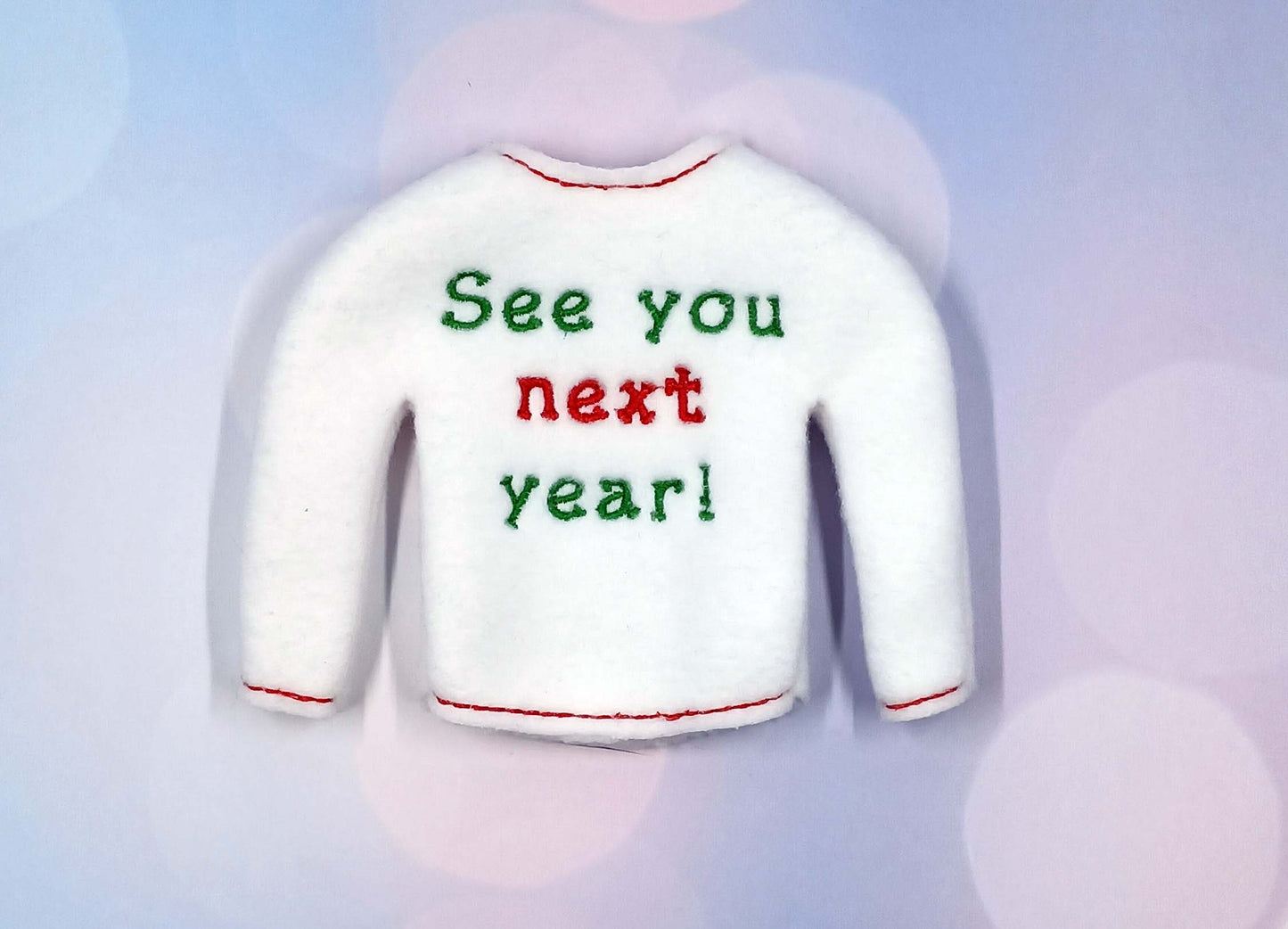 See You Next Year! Elf Sweater – Farewell Holiday Outfit