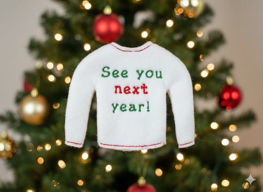 See You Next Year! Elf Sweater – Farewell Holiday Outfit