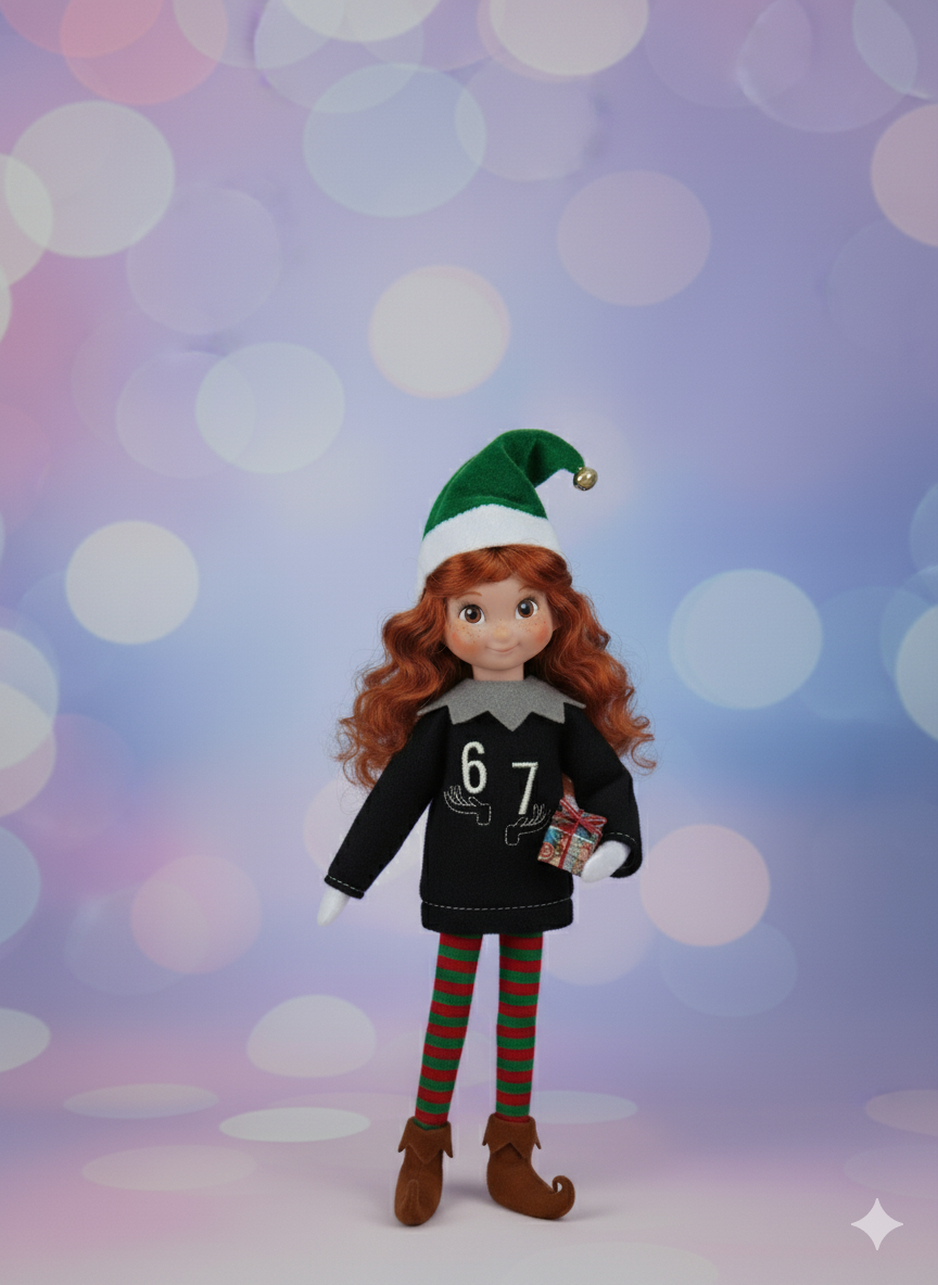 Six Seven Meme Elf Sweater – Funny Trending Elf Outfit